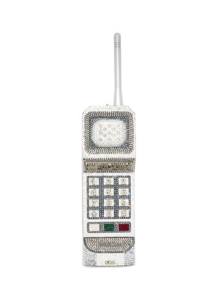 首图 - 点击放大 - JUDITH LEIBER - Brick Phone Crystal Embellished Clutch
