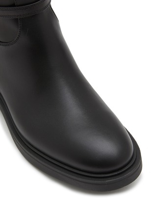 细节 - 点击放大 - GIANVITO ROSSI - RIBBON 真皮高筒靴