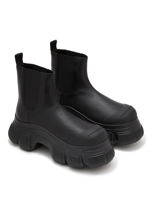 细节 - 点击放大 - ALEXANDERWANG - STORM 真皮厚底切尔西靴
