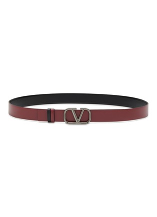 正面 -点击放大 - VALENTINO GARAVANI - VLogo Reversible Leather Belt
