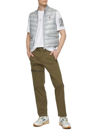 模特儿示范图 - 点击放大 - MONCLER - 拉链口袋直筒长裤
