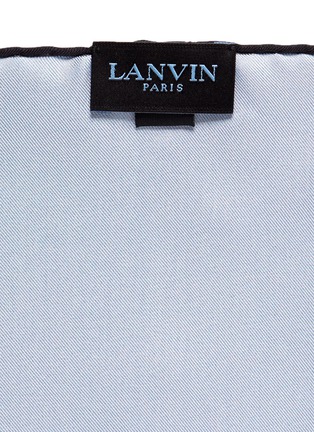 细节 - 点击放大 - LANVIN - 拼色方块真丝袋巾