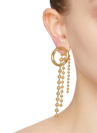模特儿示范图 - 点击放大 - DEMARSON - GABRIELLA 12 K 镀金黄铜耳环