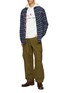 模特儿示范图 - 点击放大 - SCOTCH & SODA - 条纹纽扣衬衫