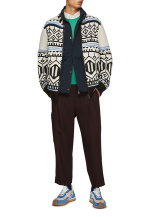 模特儿示范图 - 点击放大 - SCOTCH & SODA - 针织毛衣夹克