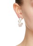 模特儿示范图 - 点击放大 - COMPLETEDWORKS - 粉晶珍珠镀铂再生银耳环