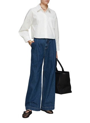 模特儿示范图 - 点击放大 - THE LOOM - 短款纯棉衬衫