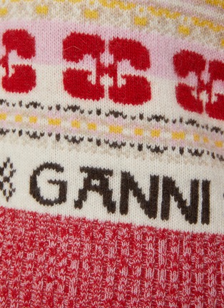  - GANNI - LOGO 混羊毛针织背心