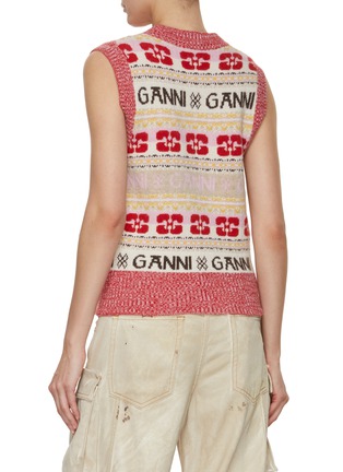 背面 - 点击放大 - GANNI - LOGO 混羊毛针织背心