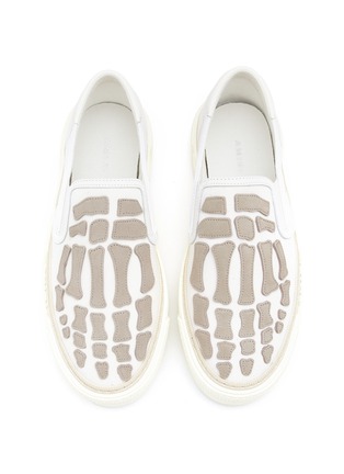 细节 - 点击放大 - AMIRI - 女款 SKEL 拼贴真皮运动鞋