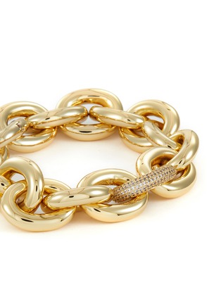 细节 - 点击放大 - EDDIE BORGO - ONE PAVÉ 环扣 12 K 镀金手链
