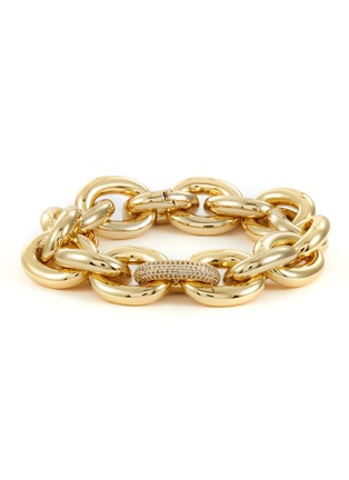 首图 - 点击放大 - EDDIE BORGO - ONE PAVÉ 环扣 12 K 镀金手链