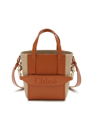 首图 - 点击放大 - CHLOÉ - SENSE 小号真皮亚麻托特包