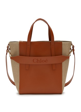 首图 - 点击放大 - CHLOÉ - SENSE 大号真皮亚麻托特包