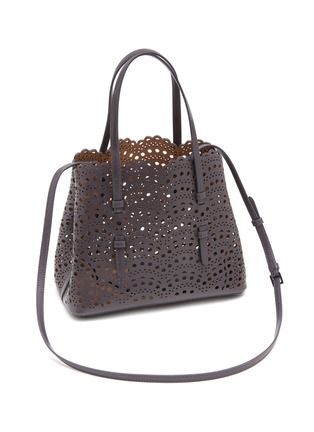 细节 - 点击放大 - ALAÏA - MINA 25 镂空真皮托特包