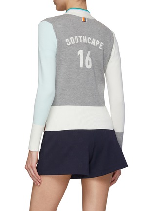 背面 - 点击放大 - SOUTHCAPE - 拼色针织开衫