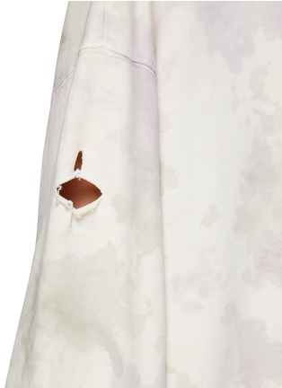  - WE11DONE - 印花破洞连帽卫衣