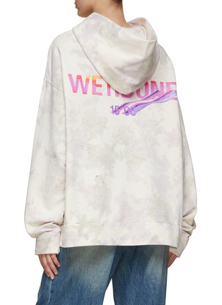 背面 - 点击放大 - WE11DONE - 印花破洞连帽卫衣