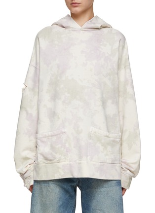 首图 - 点击放大 - WE11DONE - 印花破洞连帽卫衣