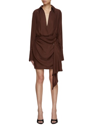 首图 - 点击放大 - GAUGE81 - GRAVIA 不对称衬衫式连衣裙