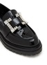 细节 - 点击放大 - SERGIO ROSSI - 仿水晶扣饰平底鞋