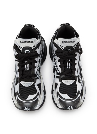 细节 - 点击放大 - BALENCIAGA - RUNNER 橡胶边饰网眼高帮运动鞋
