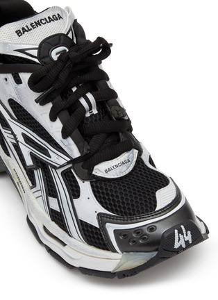 细节 - 点击放大 - BALENCIAGA - RUNNER 橡胶边饰网眼高帮运动鞋