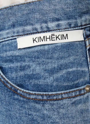  - KIMHĒKIM - 仿珍珠缀饰牛仔短裙