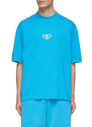 首图 - 点击放大 - BALENCIAGA - LOGO 印花纯棉 T 恤
