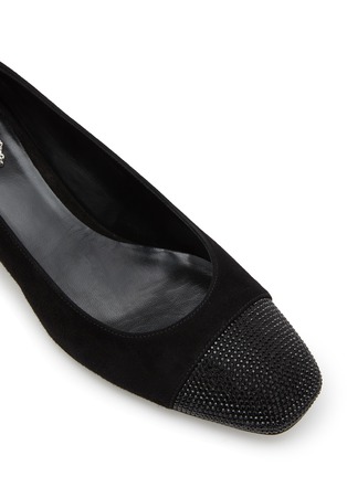 细节 - 点击放大 - RENÉ CAOVILLA - 仿水晶饰粗跟高跟鞋