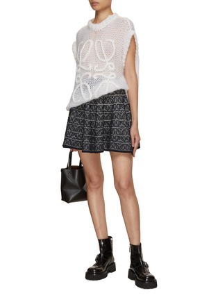 模特儿示范图 - 点击放大 - LOEWE - ANAGRAM 提花半身裙