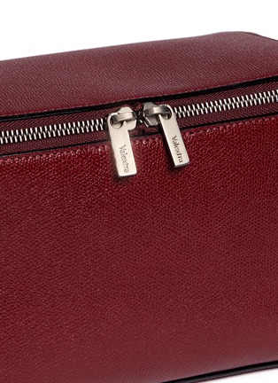 细节 –点击放大 - VALEXTRA - 粒面真皮全开合收纳包