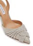 细节 - 点击放大 - AQUAZZURA - 75 GATSBY 仿水晶尖头高跟凉鞋