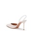  - AQUAZZURA - 85 V PLEXI 尖头漆皮高跟鞋