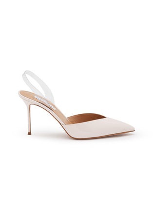 首图 - 点击放大 - AQUAZZURA - 85 V PLEXI 尖头漆皮高跟鞋