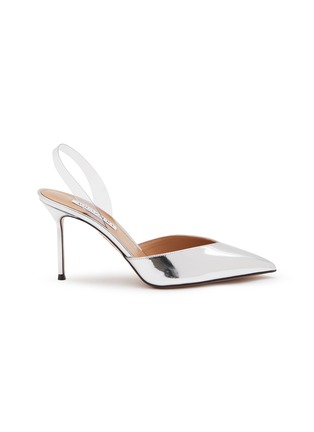 首图 - 点击放大 - AQUAZZURA - 85 V PLEXI 尖头镜面高跟鞋