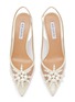 细节 - 点击放大 - AQUAZZURA - PVC 珠串露跟高跟鞋