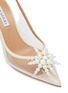 细节 - 点击放大 - AQUAZZURA - PVC 珠串露跟高跟鞋