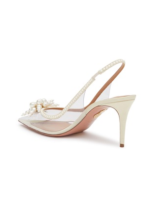  - AQUAZZURA - PVC 珠串露跟高跟鞋