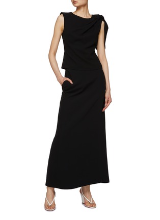 模特儿示范图 - 点击放大 - ROLAND MOURET - 褶裥圆领上衣