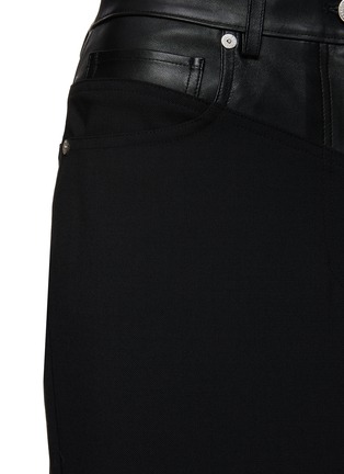  - HELMUT LANG - 真皮拼接半裙