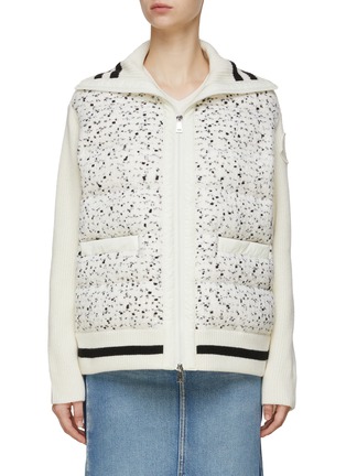 首图 - 点击放大 - MONCLER - 衬垫针织花呢开衫