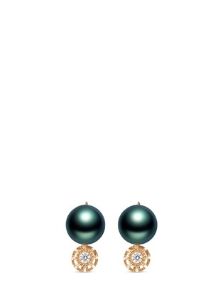 首图 - 点击放大 - SHAOO PARIS - 钻石珍珠18K黄金耳环