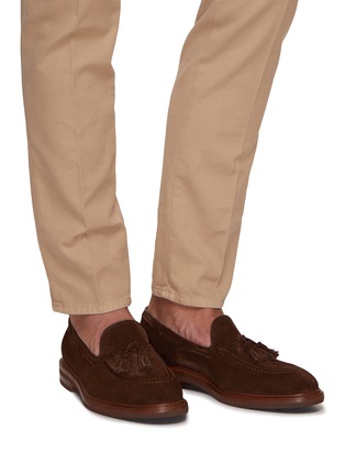 BRUNELLO CUCINELLI | 缀饰麂皮德比鞋