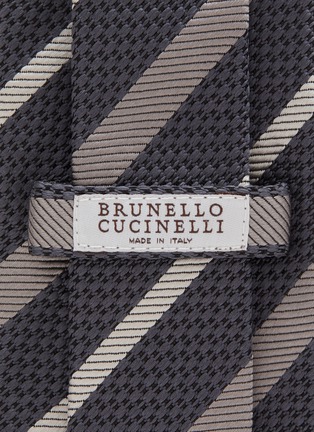 细节 - 点击放大 - BRUNELLO CUCINELLI - 斜条纹领带