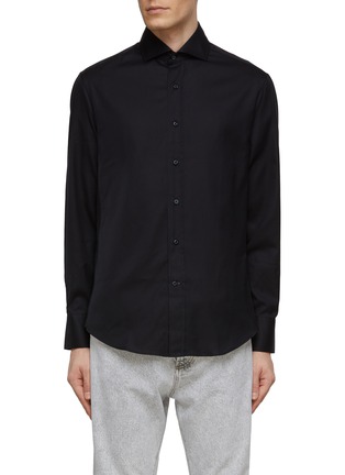 首图 - 点击放大 - BRUNELLO CUCINELLI - 温莎领纯棉衬衫