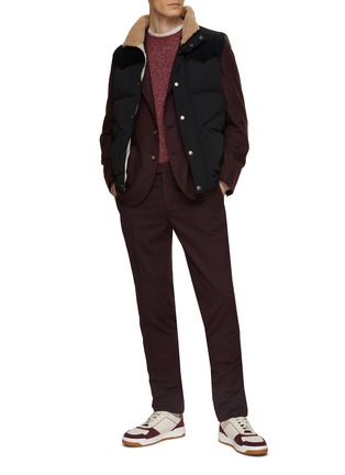 模特儿示范图 - 点击放大 - BRUNELLO CUCINELLI - 混羊毛西服上衣