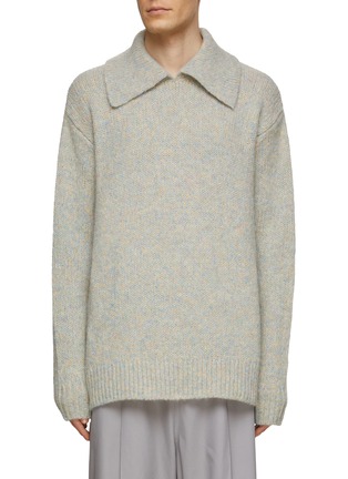 首图 - 点击放大 - DRIES VAN NOTEN - 翻领落肩针织衫