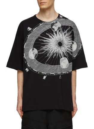 首图 - 点击放大 - DRIES VAN NOTEN - 太阳系印花纯棉 T 恤