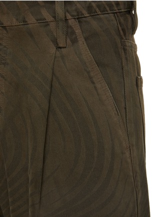  - DRIES VAN NOTEN - 螺旋纹阔腿牛仔裤